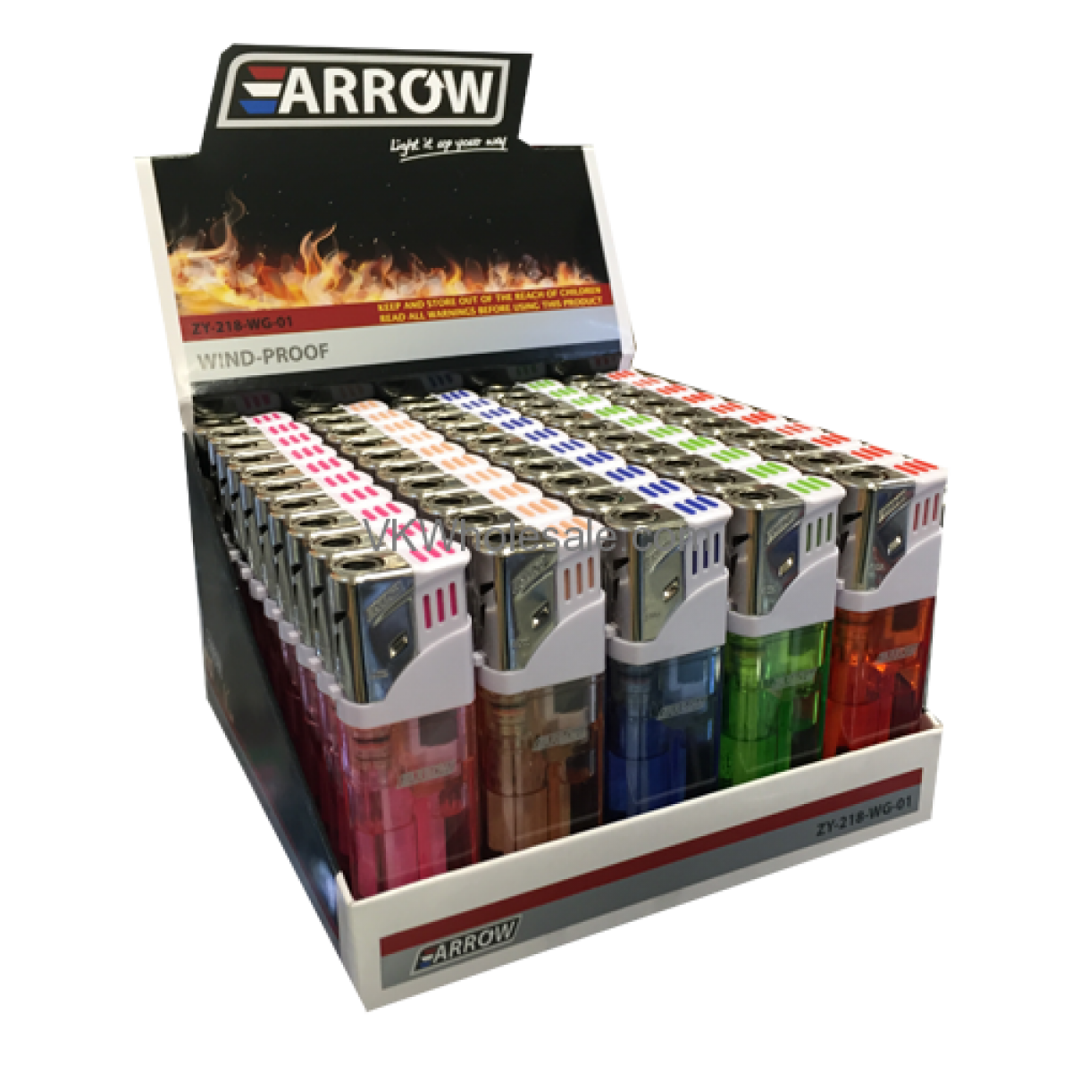 Arrow Refillable Wind-Proof Lighters - 50pc